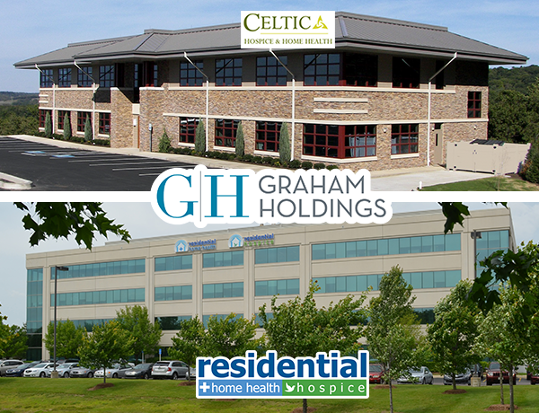 Representatives announced that Celtic Healthcare and Residential Healthcare Group will be merging 7/1/16 under the umbrella of Graham Holdings Company.